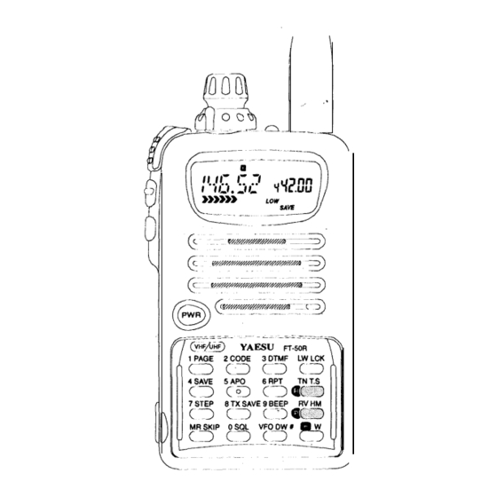 Yaesu FT-50 Instruction Manual