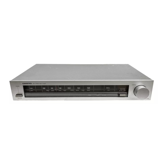 Onkyo T-05 Service Manual