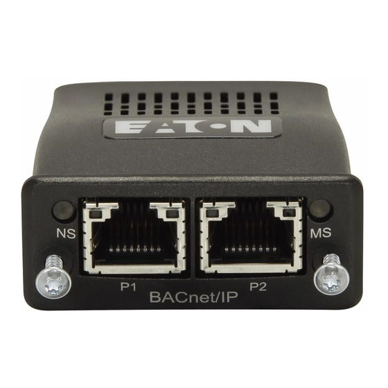 Eaton DX-NET-BACNETIP-2 Instruction Leaflet