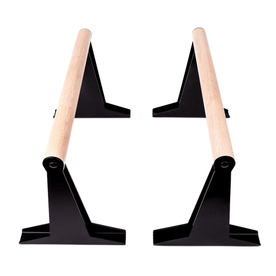 Pullup & Dip Wooden Parallettes User Manual
