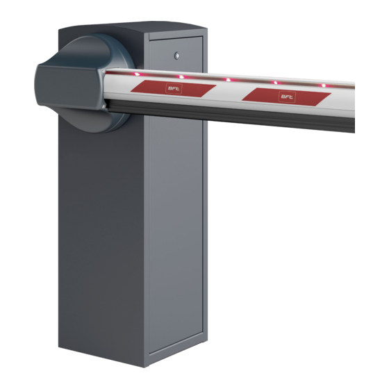 User Manuals: BFT MAXIMA 60 Barrier Gate Control