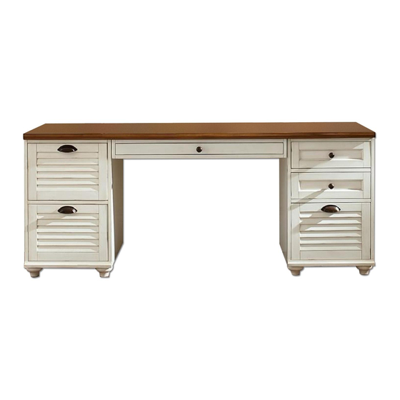 Pottery Barn WHITNEY 2 DRAWER PEDESTAL Assembly Instruction