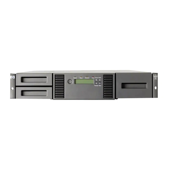 HPE StoreEver MSL2024 User's And Service Manual