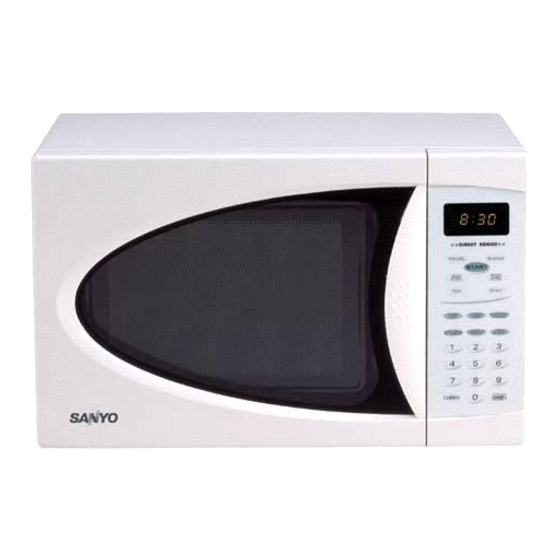 Sanyo EM-U1000W - Compact Microwave,10 Pwr Lvls,800 W,18"x14-3/8"x11-5/8",WE Service Manual