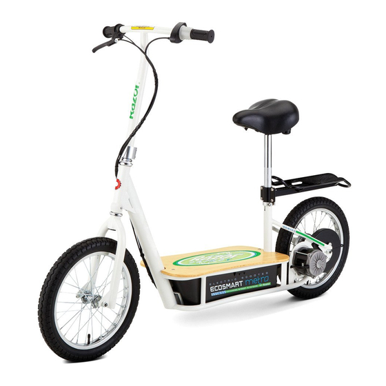 Razor Ecosmart metro 13114501 Owner's Manual