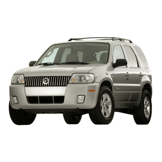 Mercury 2007 Mariner Quick Reference Manual