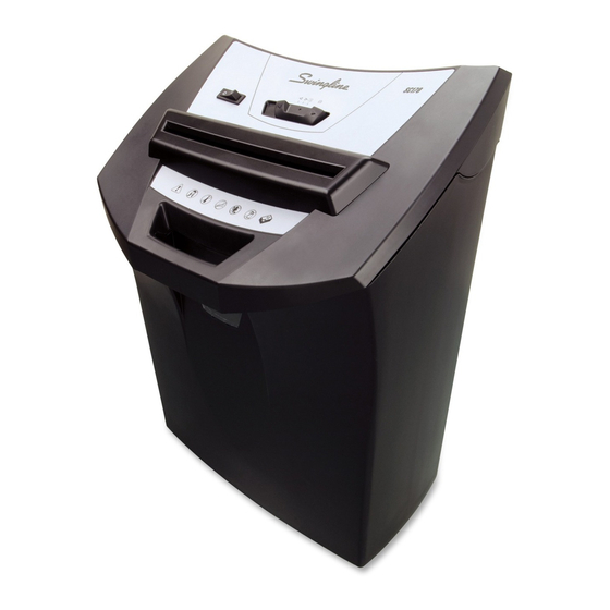 Rexel Shredmaster SC170 Instruction Manual