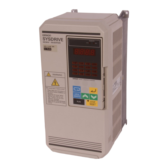 Omron SYSDRIVE 3G3FV-*-CUE Installation Manual