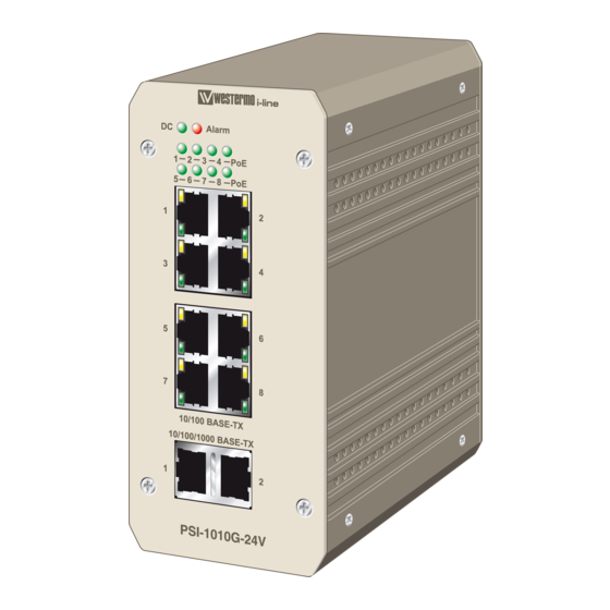 Westermo PSI-1010G-24V Quick Installation Manual