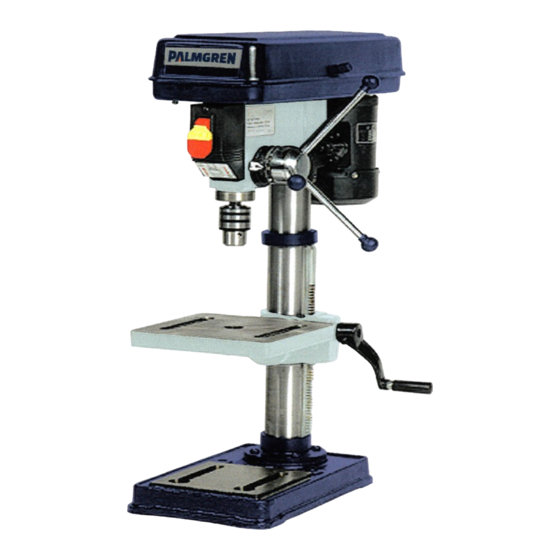 Palmgren 80110B Operating Manual & Parts List