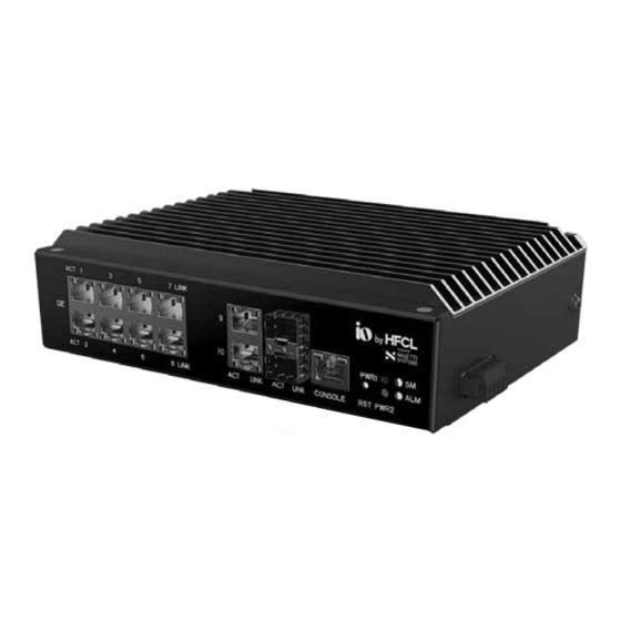 User Manuals: HFCL io HSP-IO-8GE2S-I2PDH Switch