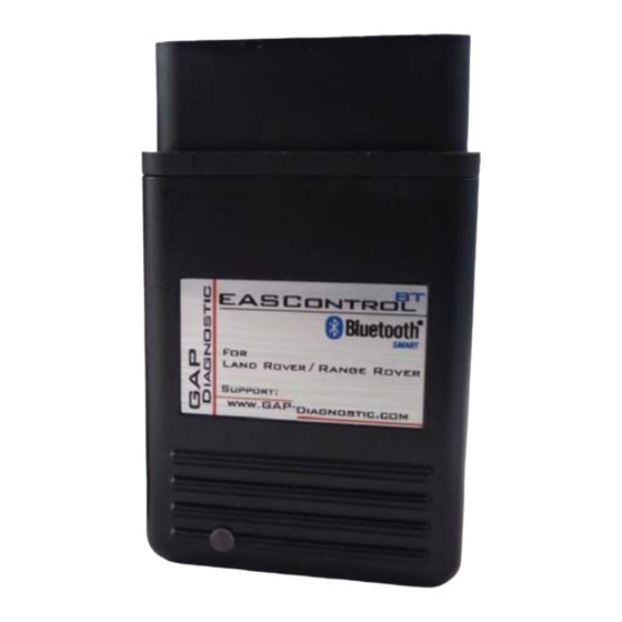 Gap Diagnostic EASControl User Manual