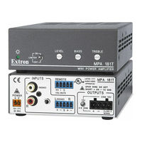 Extron electronics MPA 181T User Manual