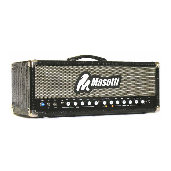 Masotti X100M User Manual