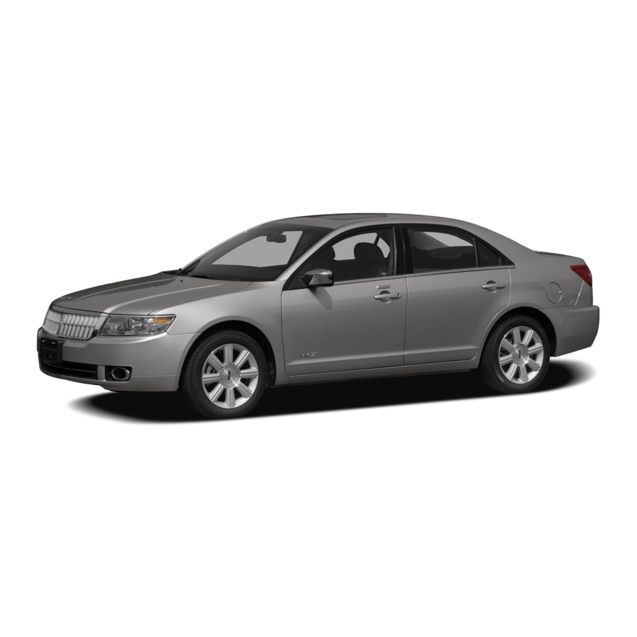 Lincoln 2007 MKZ Owner's Manual