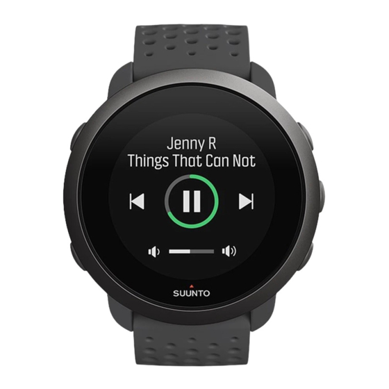 Suunto 3 Fitness Product Safety And Regulatory Information