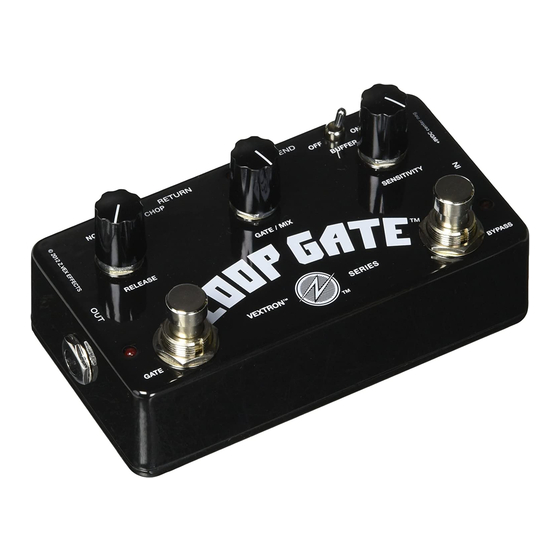 Zvex Effects Loop Gate Quick Start Manual
