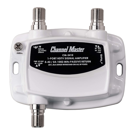 Channel Master Ultra Mini 8 Instruction Sheet