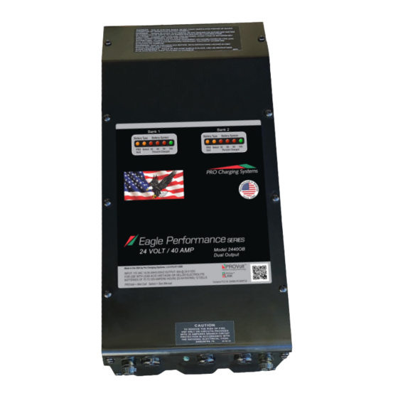 Pro Charging Systems PROView LINK Eagle Perfomance Series Safety, Installation And Operating Instructions