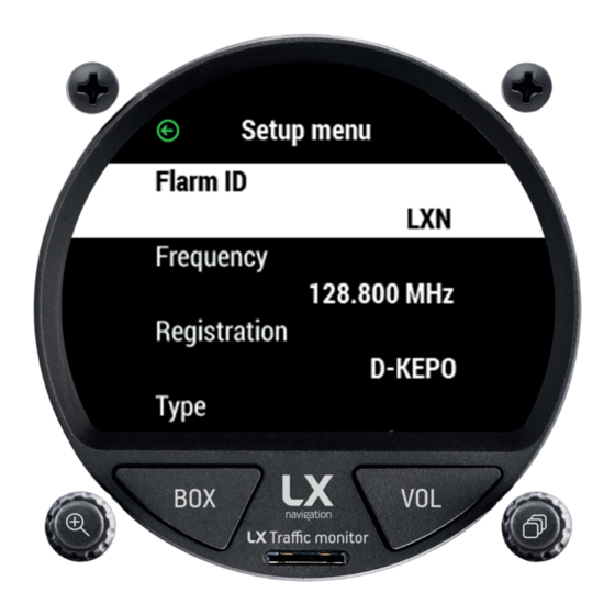 LX Navigation Traffic monitor 57 User Manual