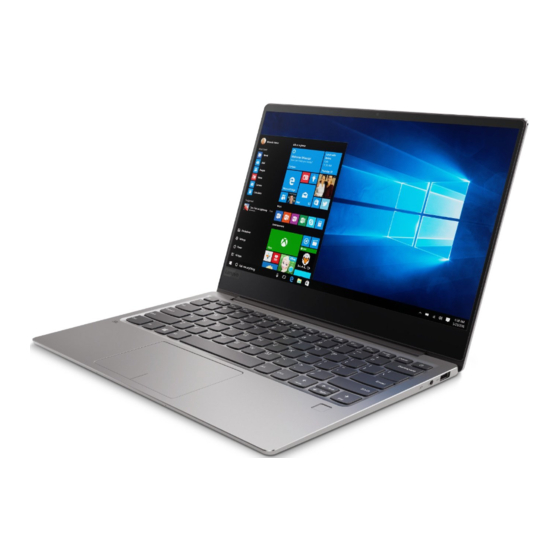 User Manuals: Lenovo ideapad 720S Touch-13IKB Notebook