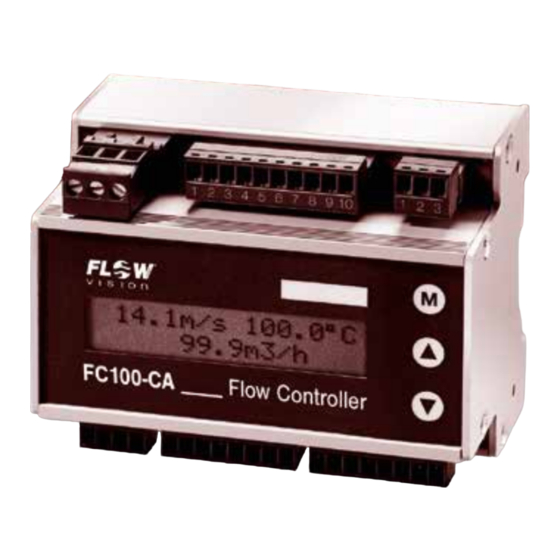 Flow vision FC100 - CA Gas Mass Meter Manuals