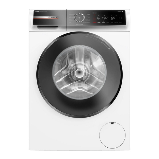 Bosch WGB244ALSN Washing Machine Manuals