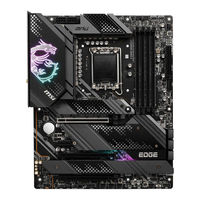 MSI MPG Z690 EDGE Quick Start Manual