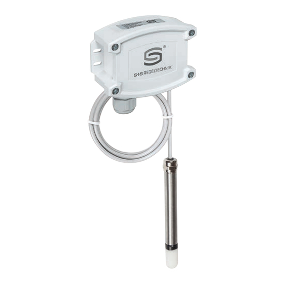 S+S Regeltechnik HYGRASGARD RFTF-wModbus Operating And Mounting Instructions Manual