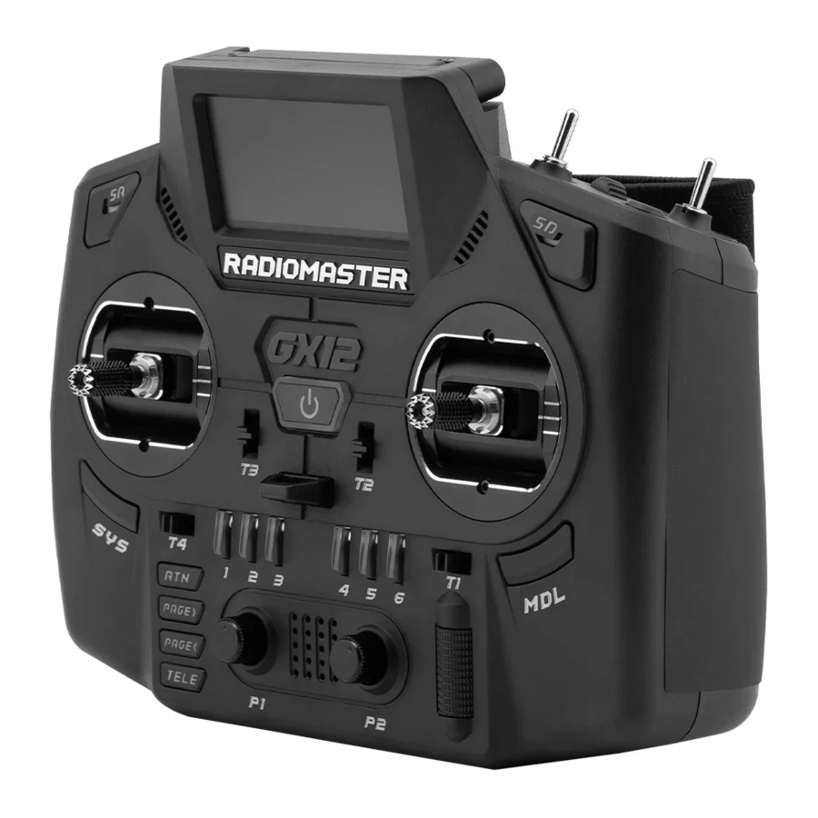 RadioMaster GX12 Manual