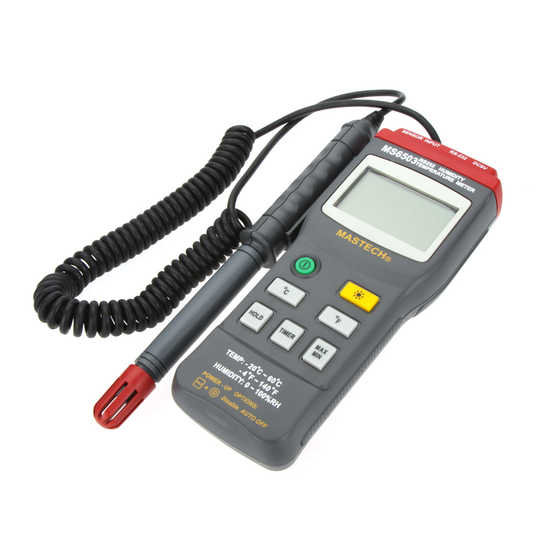 Mastech MS6503 Instruction Manual
