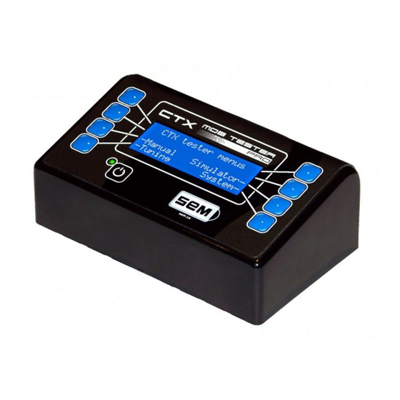 S.E.M. CTX MDB Tester PRO User Manual
