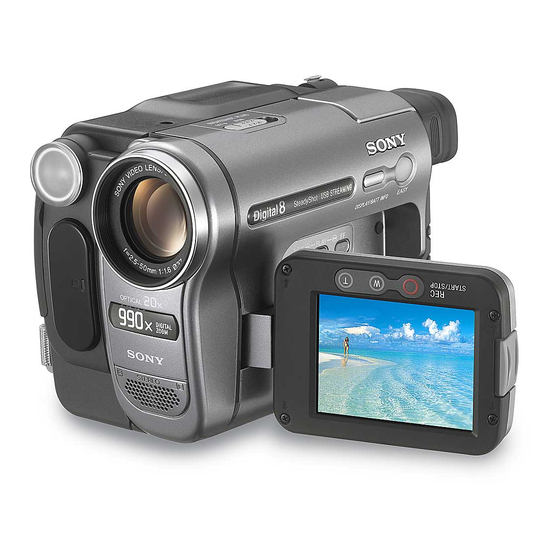 Sony Hi8 Handycam CCD-TRV138 Specifications