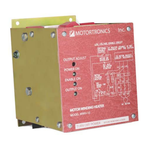 motortronics MWH Series Installation & Start-Up Manual