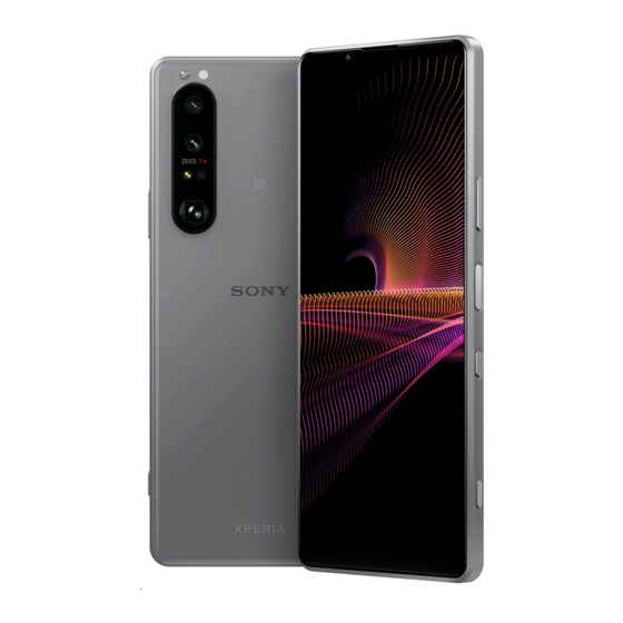 Sony Xperia 1 III Startup Manual