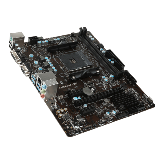 MSI A320M PRO-VD Manual