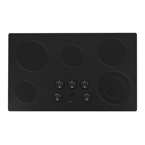 Maytag MEC5536BAB - 36 Inch Smoothtop Electric Cooktop Installation Instructions