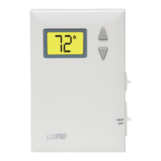 Lux Products PSD010BFC Installation And Operating Instructions