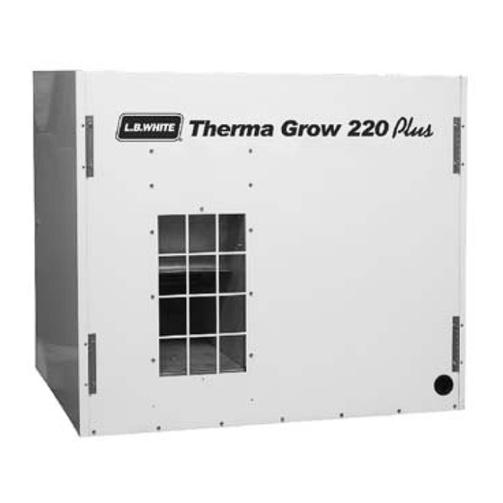 L.B. White Therma Grow Greenhouse HW220 Owner's Manual And Instructions