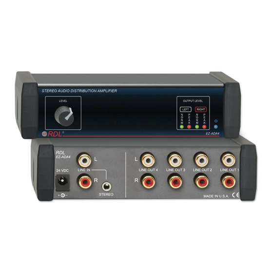 RDL EZ-ADA4 Installation And Operation Manual