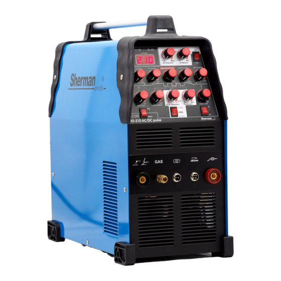 Sherman TIG 210 AC / DC Pulse User Manual