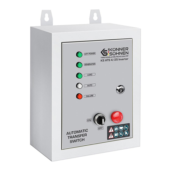 Könner & Söhnen KS ATS 4/25 Inverter Manual