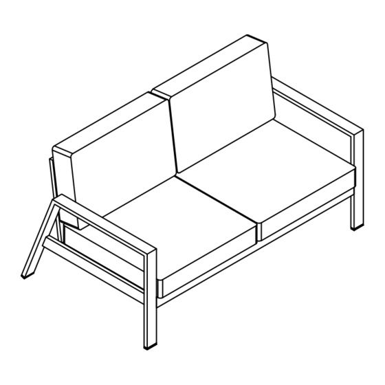 RealFlame OUTDOOR LIVING 2022 Two Seat Sofa Manual