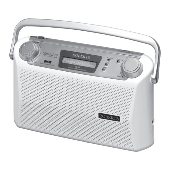 Roberts Gemini 28 RD-28 User Manual