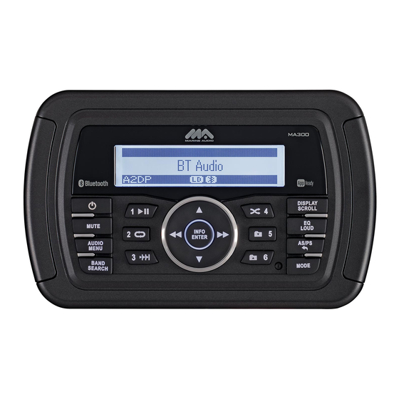 Marine Audio MA300BK Installation And Operation Manual