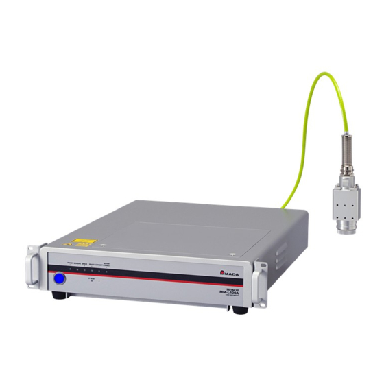 User Manuals: Amada MM-L400A Laser Weld Monitor