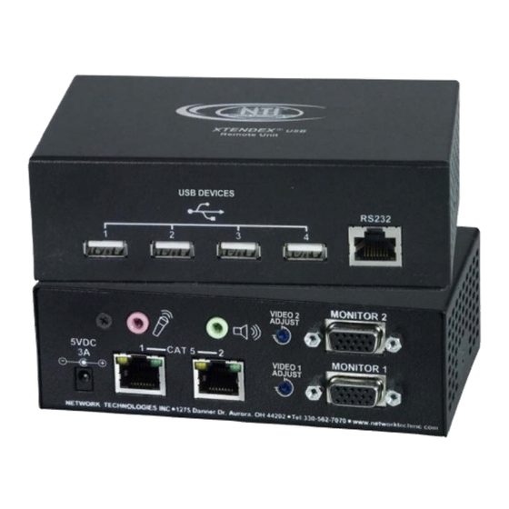 NTI XTENDEX ST-C5USB2V2ARST Installation And Operation Manual