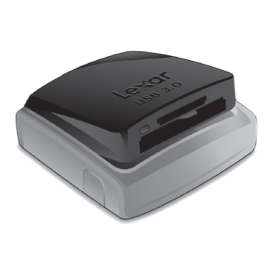 Lexar Professional USB 3.0 Dual-Slot Reader Quick Start Manual