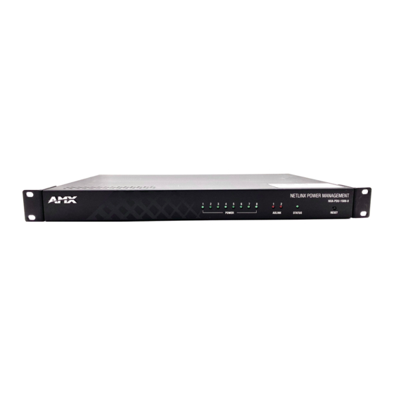 AMX NXA-PDU-1508-8 Installation Manual