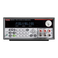 Keithley 2230G-30-3 Quick Start Manual